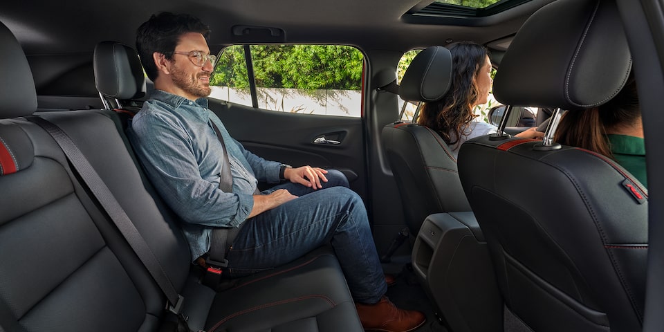 Back interior of the 2025 Chevrolet Trax 2RS.