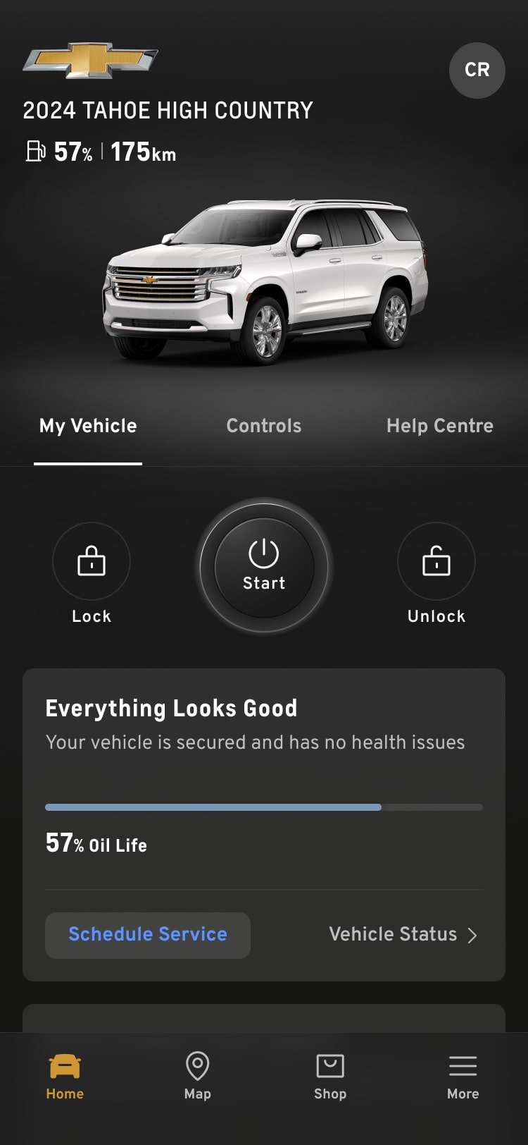 MyChevrolet Mobile App Remote Commands.
