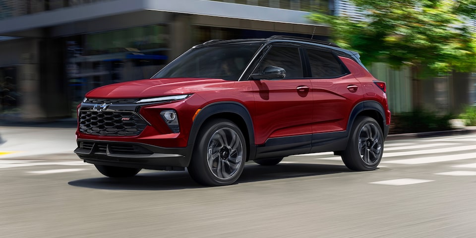 Vue latérale avant du Trailblazer 2025