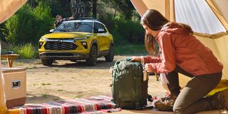 A Couple Going Camping in the Mountains with Their 2025 Chevy Trailblazer