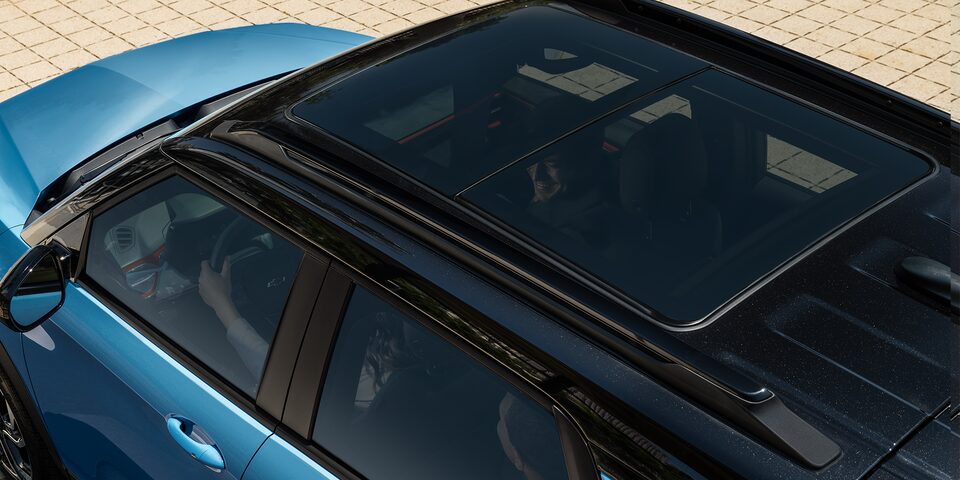 Sunroof outside view of the 2025 Chevrolet Trailblazer.
