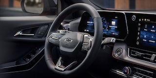 Close Up of the Steering Wheel Inside the 2026 Chevy Equinox