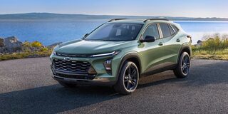 2026 Chevrolet Trax parked near a lake on a sunny day.