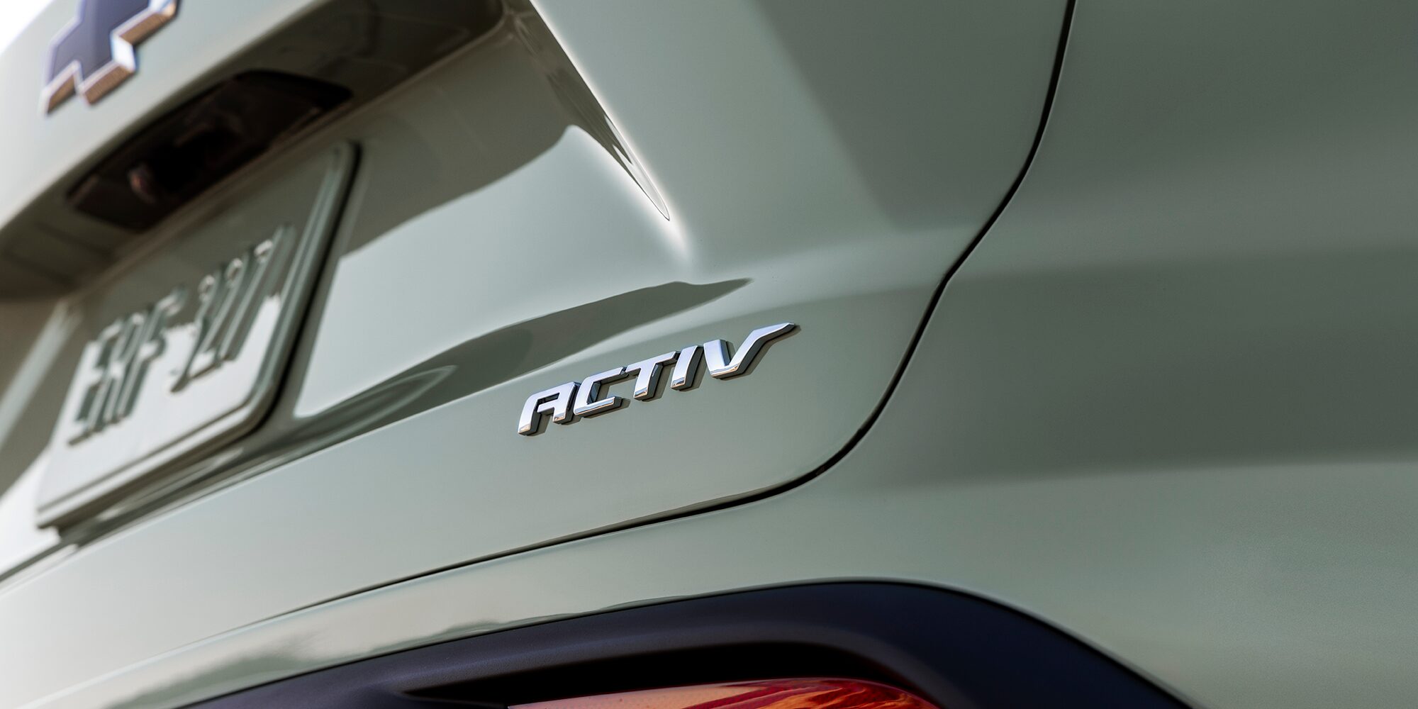 ACTIV Badging on the trunk of the 2026 Chevrolet Trax ACTIV trim.
