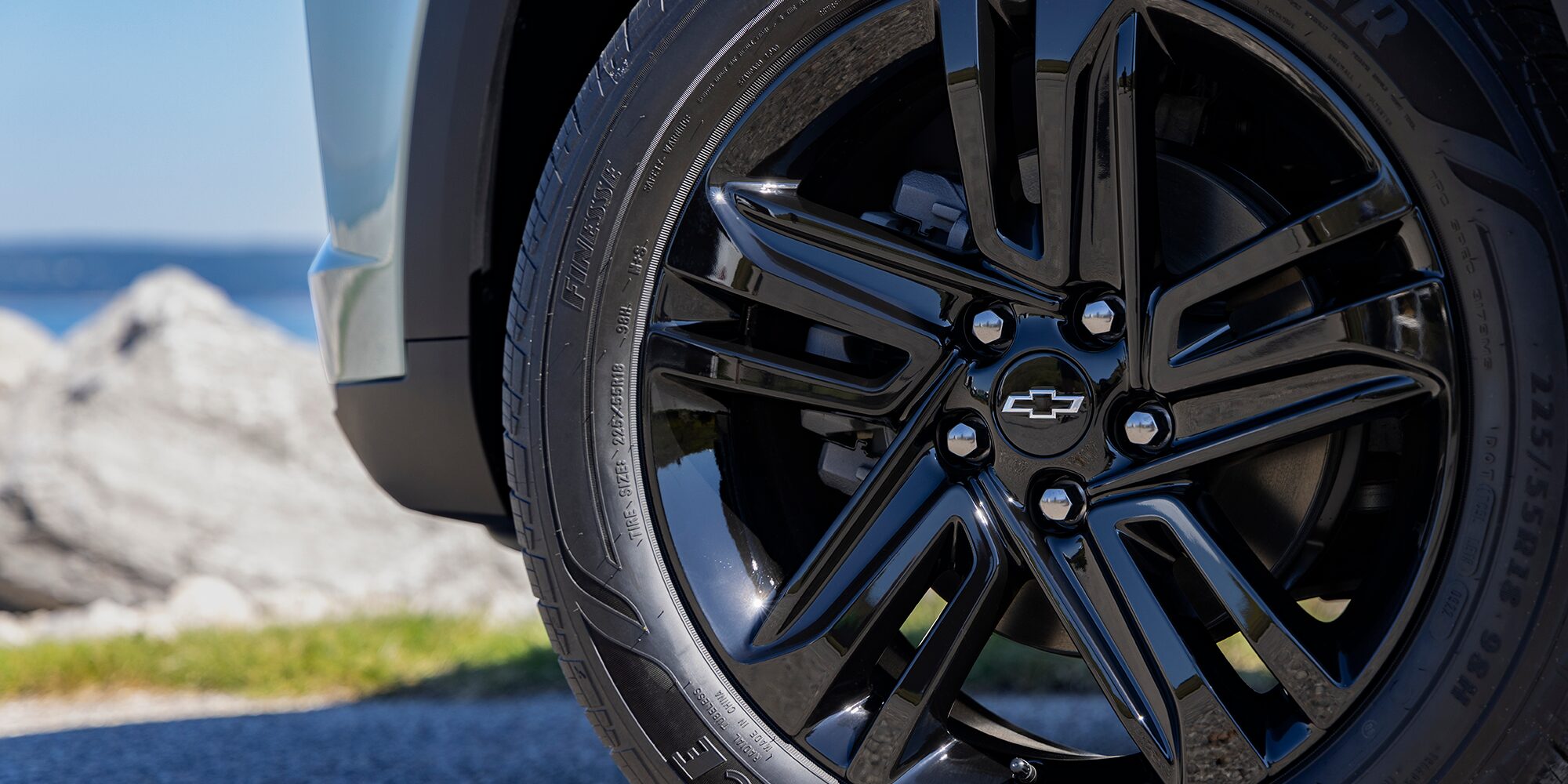 Close-up view of the Wheels of the 2026 Chevrolet Trax.