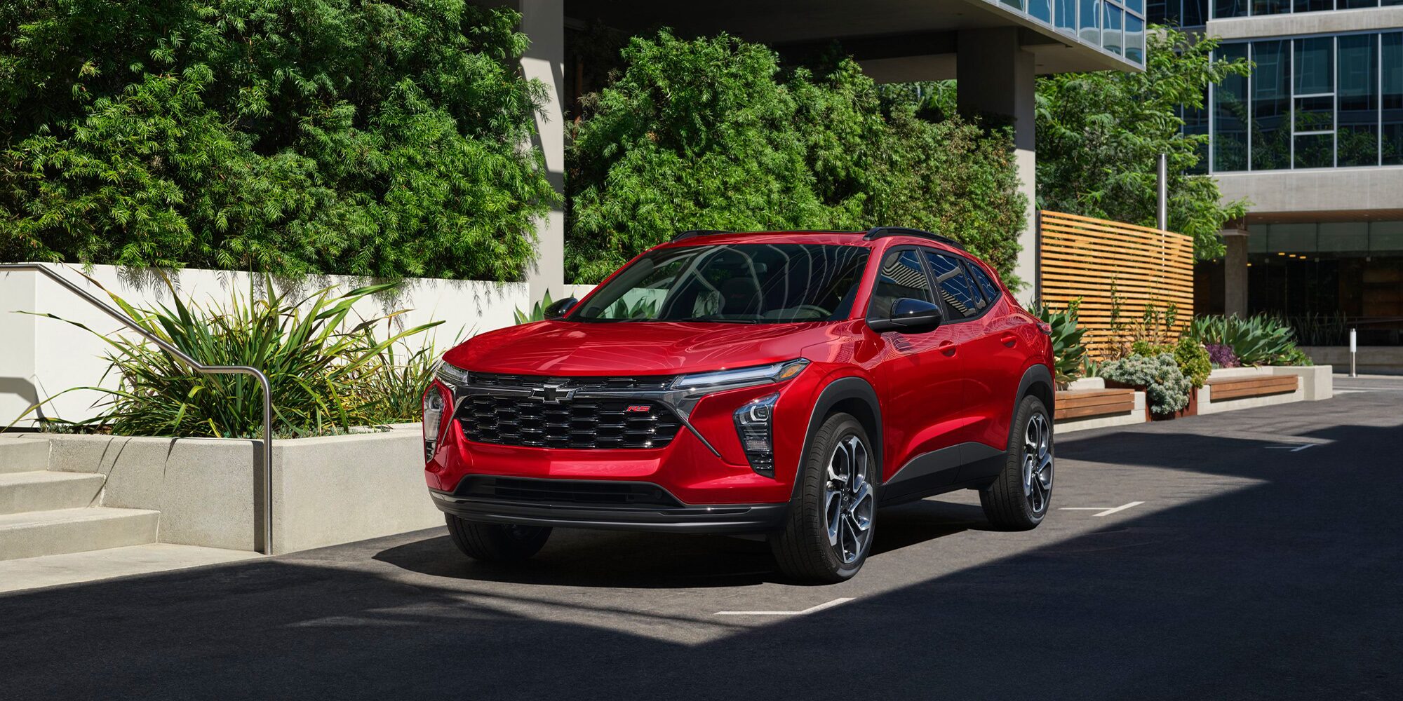 2026 Chevrolet Trax Parked Beside a Building.