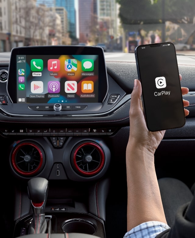 Chevrolet avec système d’infodivertissement Apple CarPlay.