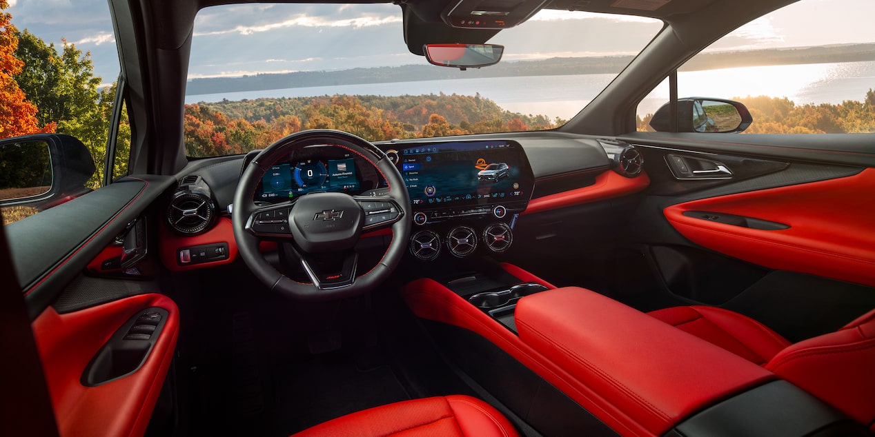 interiors of the 2026 Chevrolet Blazer EV.