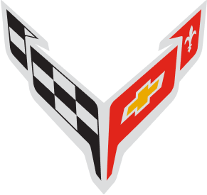 Logo Chevrolet Corvette de la Chevrolet Corvette Stingray 2025.