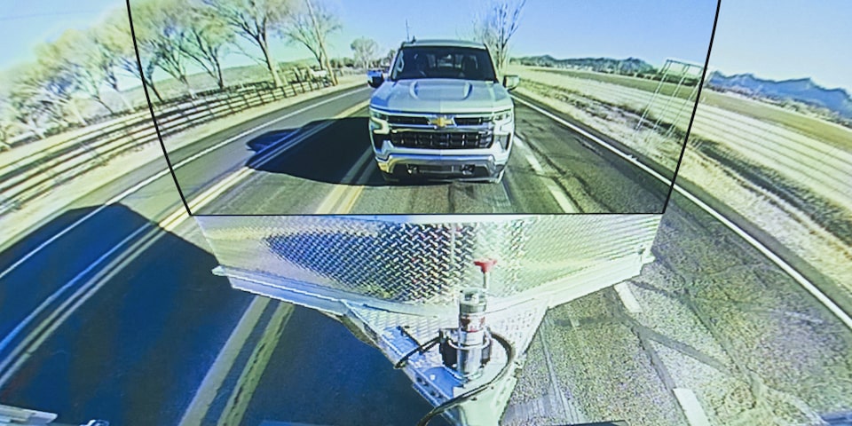 Transparent Trailer View of the Chevrolet Silverado HD.
