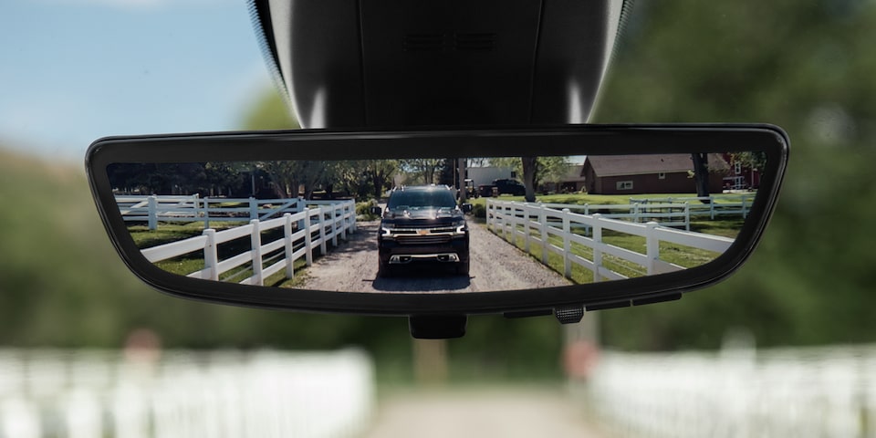 Rear Camera Mirror of the Chevrolet Silverado HD.