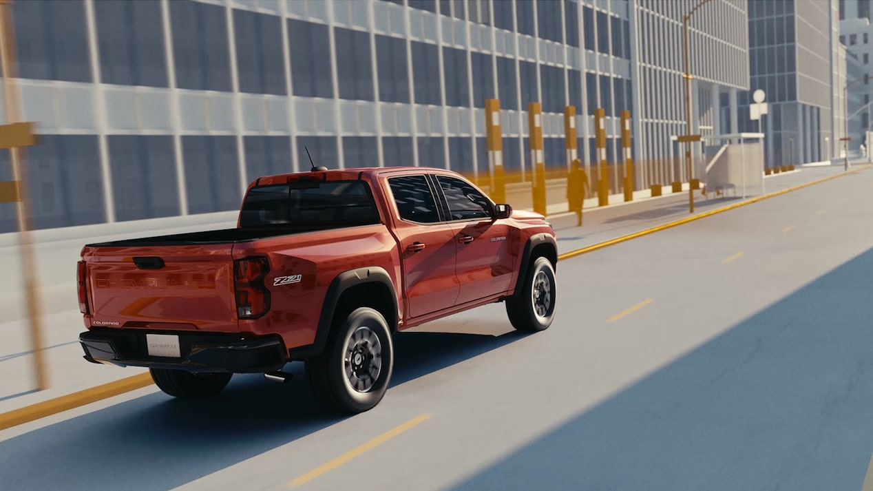 Video of the Front Pedestrian Braking of the 2025 Chevrolet Colorado.