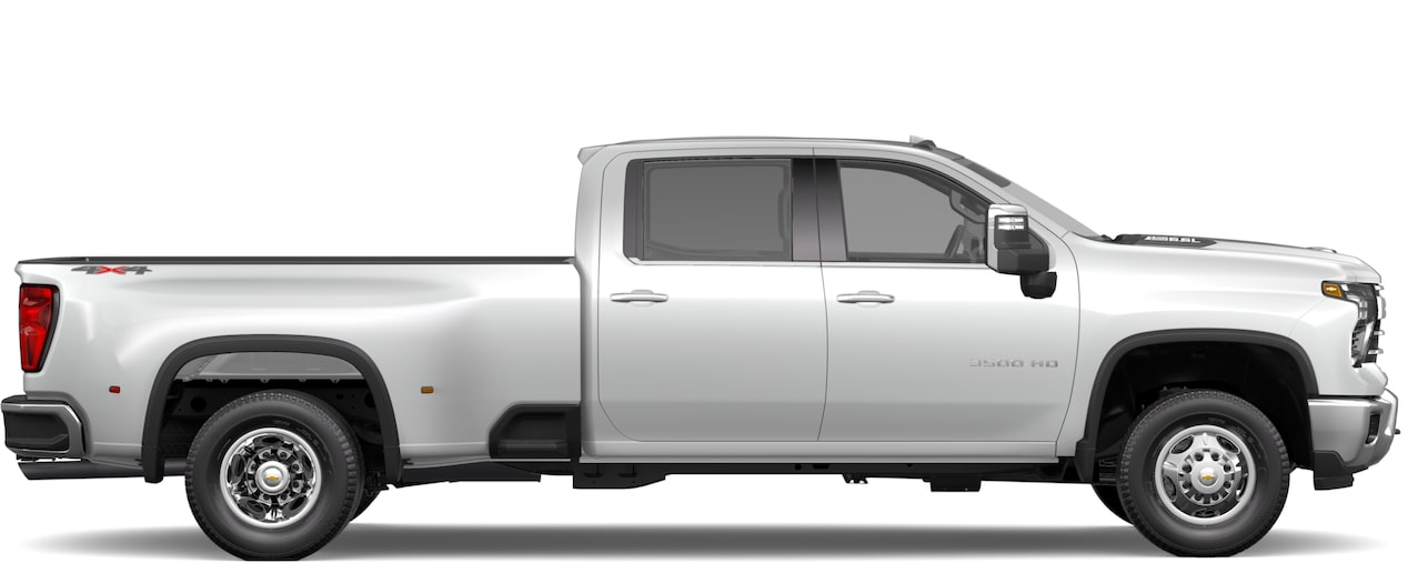 Side view of the Chevrolet Silverado 3500.