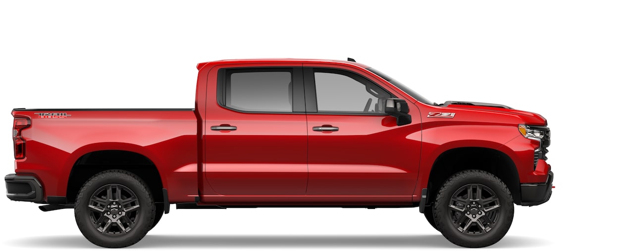 Side view of the Chevrolet Silverado 1500.