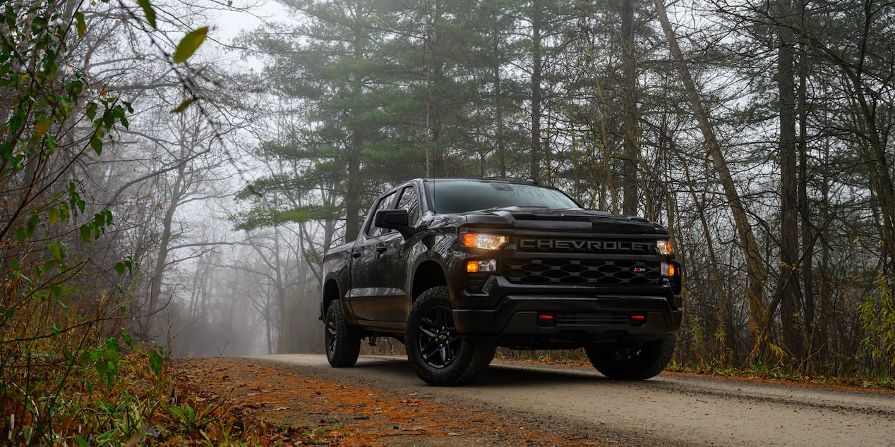 Silverado HD in the woods