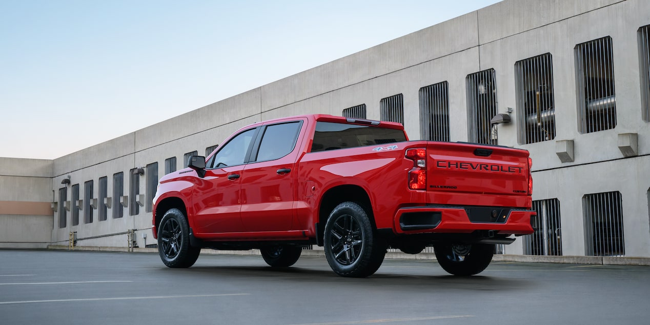Rear view of silverado