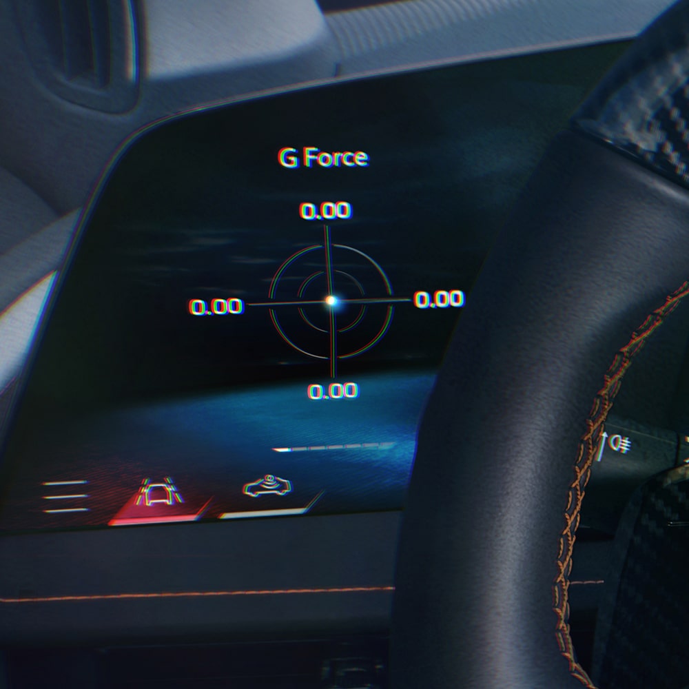 G Force Display on Dashboard of the 2026 Chevy Corvette