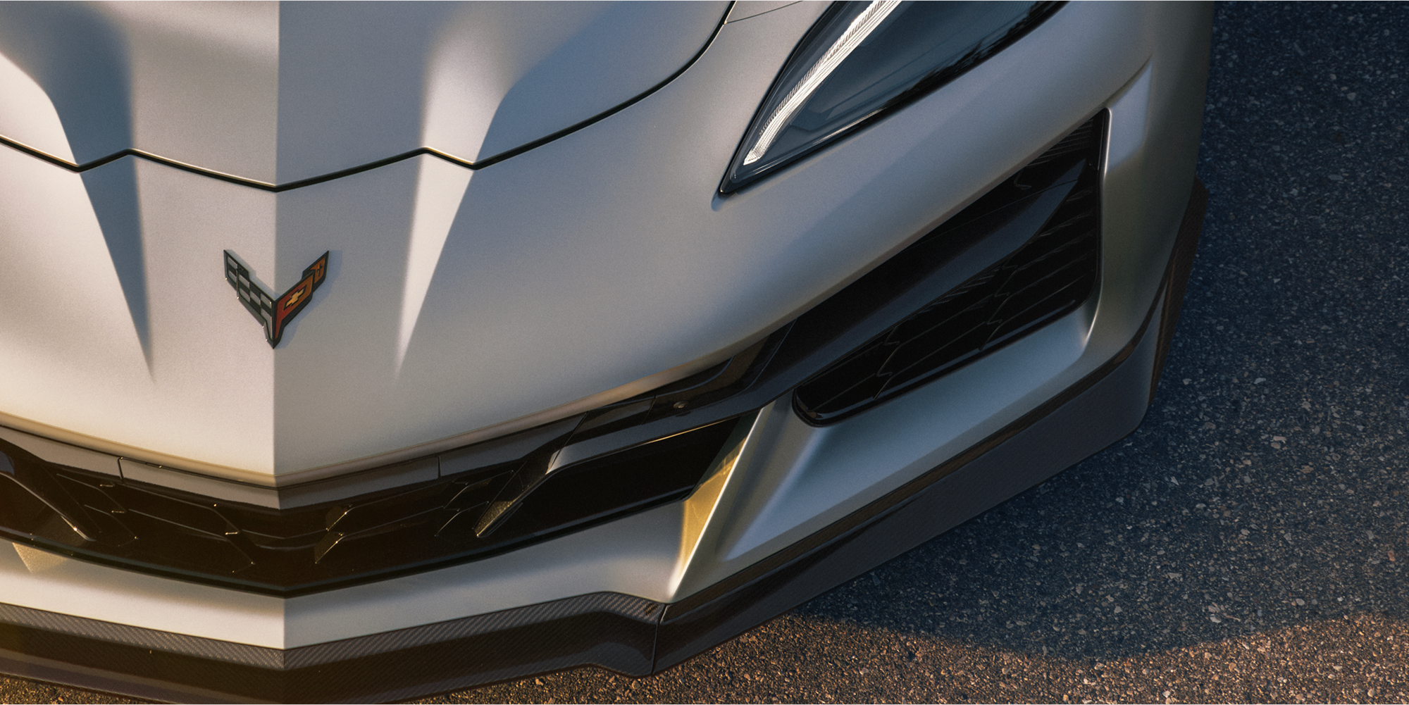 Overhead View of the front exterior of the 2026 Chevrolet Corvette ZR1X.