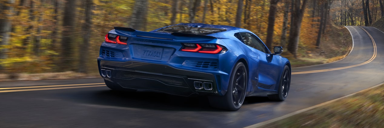 Close up of the rear of the Corvette E-Ray
