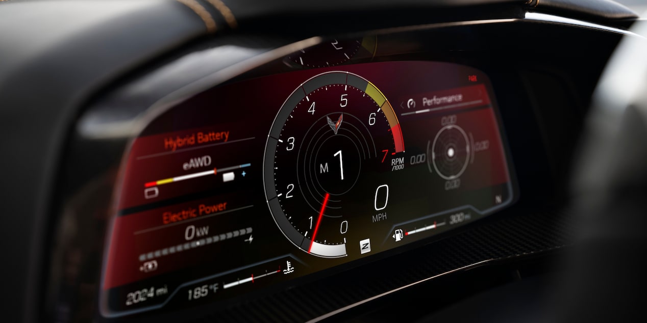 2025 Corvette E-Ray interior image with Configurable Driver Instrument Cluster