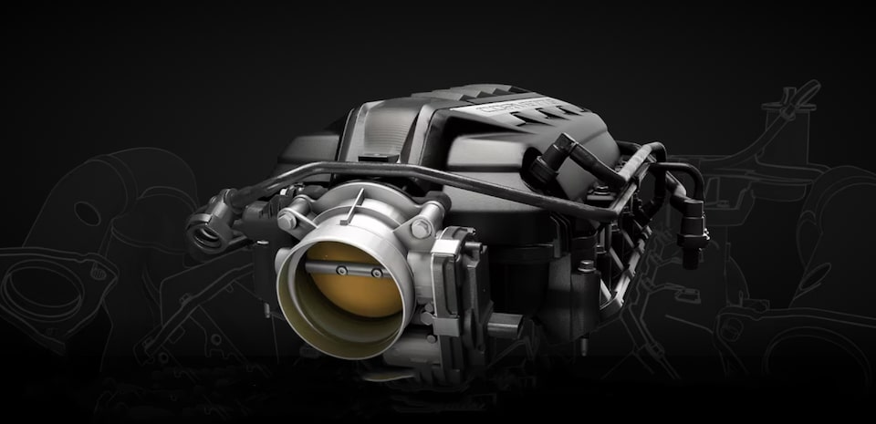 Image showing the intake system on an LT2 Engine