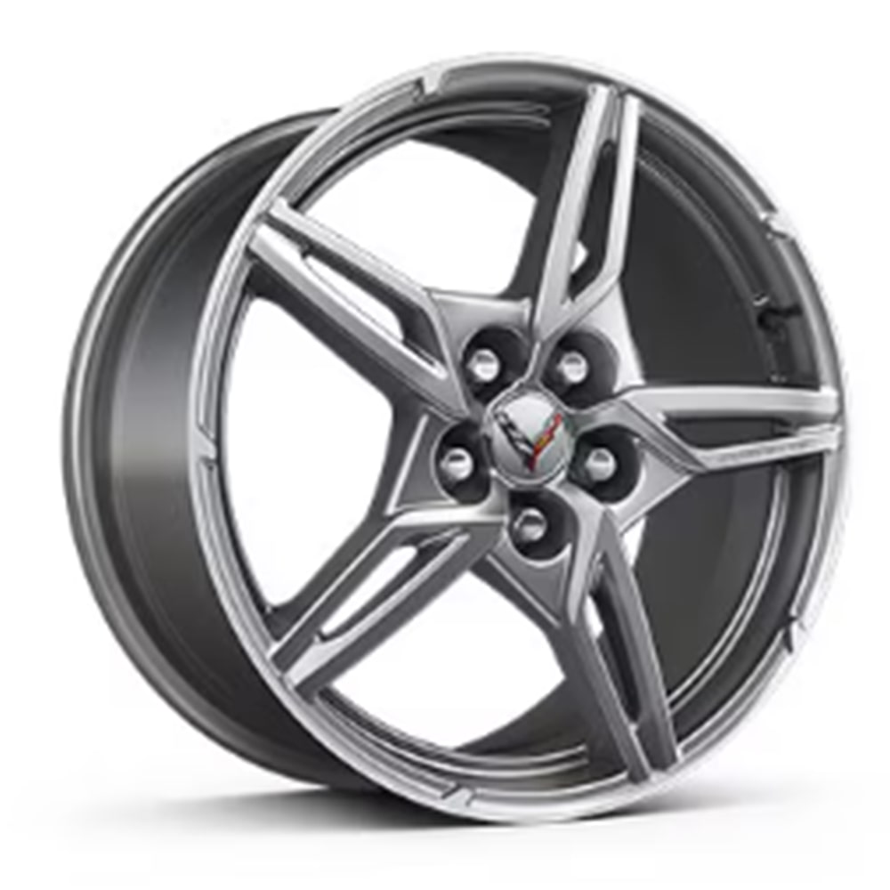 Silver Painted Machined Edge 5-open-spoke wheel