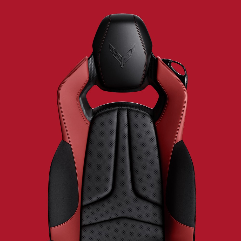 Jet Black / Adrenaline Red Compeition Seat