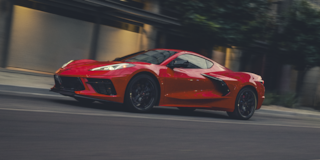 Corvette Stingray in the city