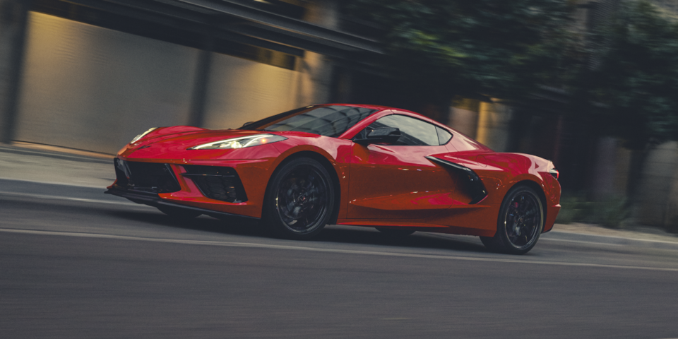 Corvette Stingray in the city