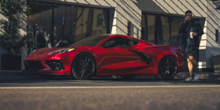 Side profile shot of the Corvette Stingray