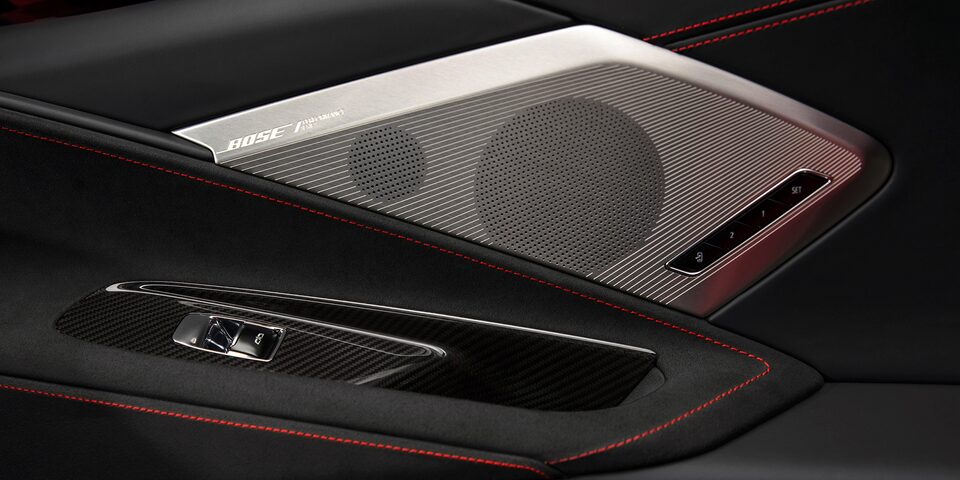 2020 Chevrolet Corvette Mid-Engine Sports Car Door Interior