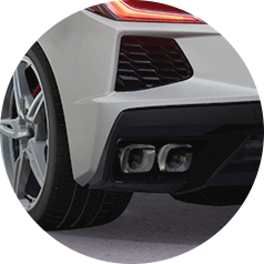 Black Exhaust Tips Static