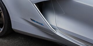 Close-Up View of the 2024 Chevrolet Corvette E-Ray Exterior Aerodynamic Fenders