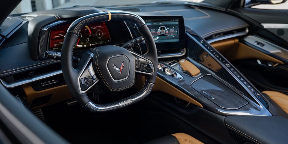 2024 Chevrolet Corvette E-Ray Interior Steering Wheel & Infotainment Display