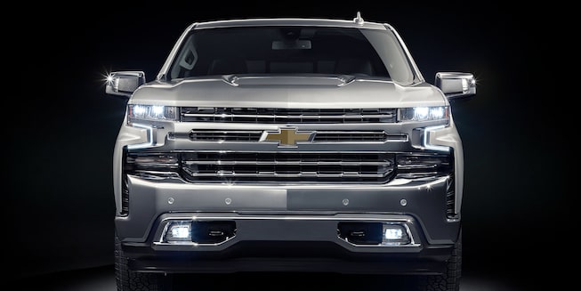 2021 Silverado 1500 Pickup Truck Front Grille View