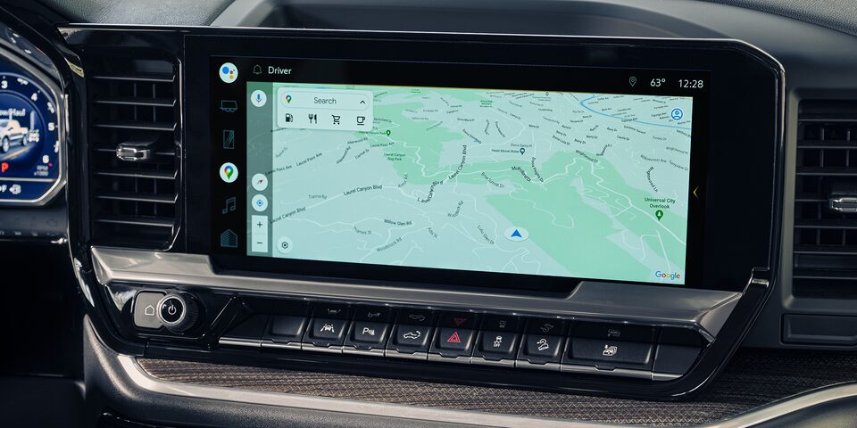 Chevrolet Silverado 2023 Infotainment Touchscreen Closeup