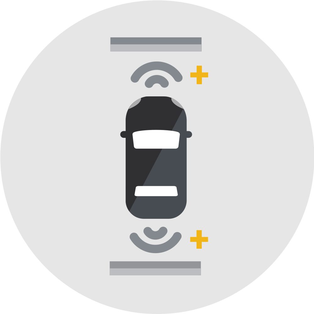 Front and Rear Park Assist Icon